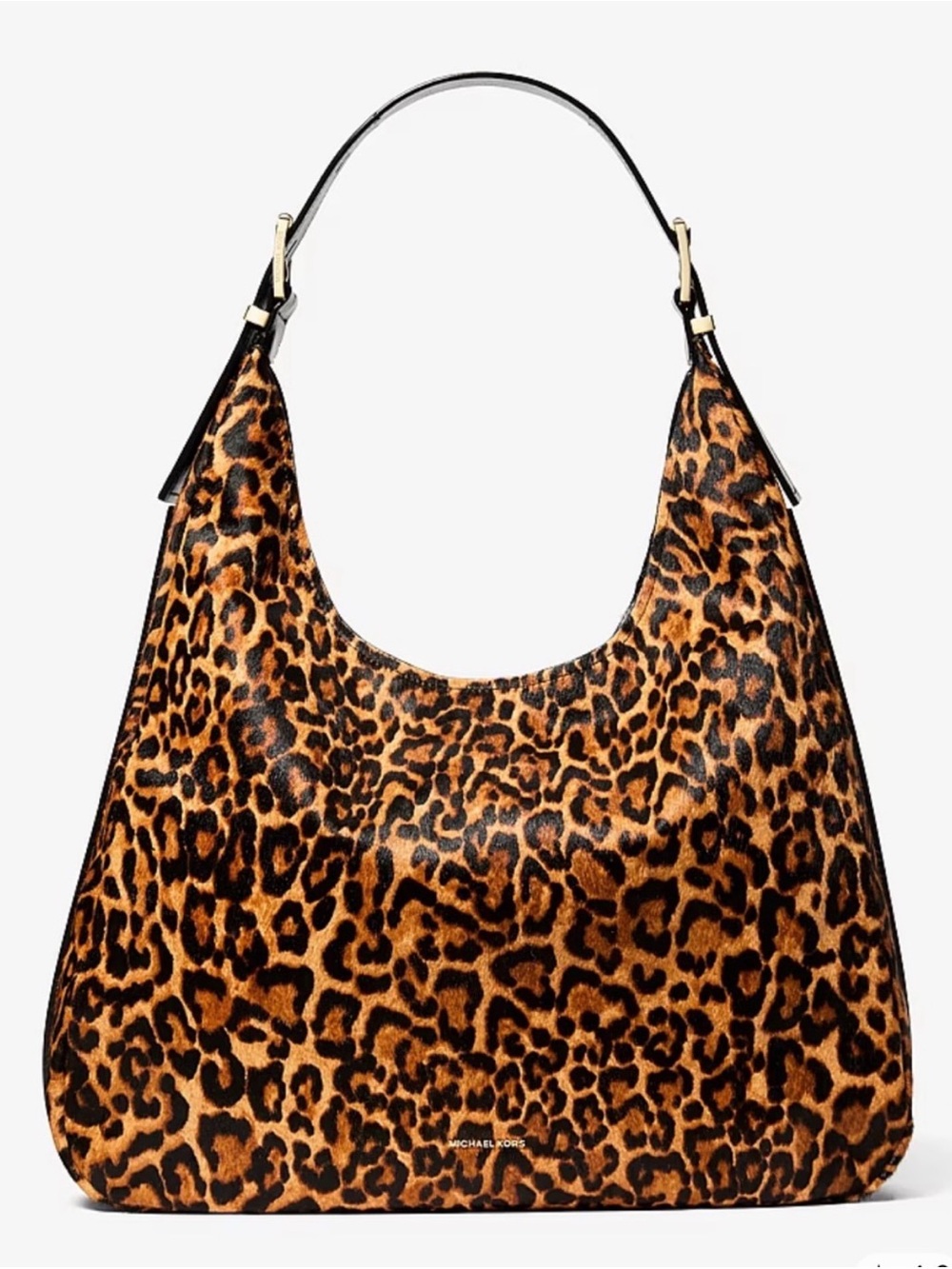 NEW! Michael Kors Leopard Print Shoulder Bag in Brown and Black